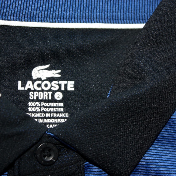 Lacoste Sport Polo Shirt Blue Men's XS New - Picture 5 of 8